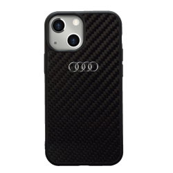 Audi iPhone 13 Mini Carbon Cover / Case R8 Collection Black
