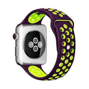 Beline silicone bracelet Watch Active / 3 20 mm Huawei GT 2 Garmin Vivomove, Vivoactive purple green