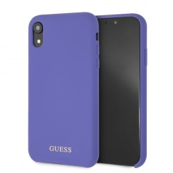 Guess Silicone Cover / Hülle für iPhone XR Lila