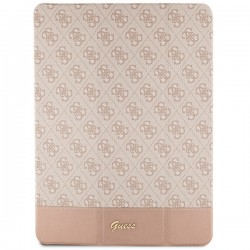 Guess iPad 10.9 Tasche Hülle Book Case Cover 4G Stripe Rosa Pink