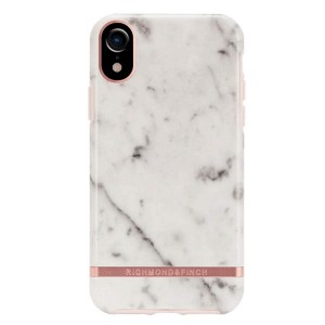 Richmond & Finch iPhone XR Cover White Marble weiß