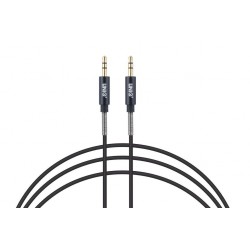 Audio Kabel Stereo 3,5mm Klinkenstecker 3 pol 100cm Schwarz