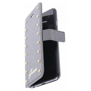 Guess rivet case / book case for iPhone 6 Plus / 6S Plus gray
