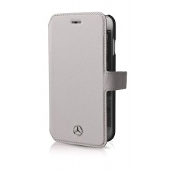 Mercedes Benz Pure Line leather case for iPhone 6 Plus / 6S Plus gray