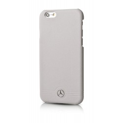 Mercedes Benz Pure Line embossed lines leather case iPhone 6 / 6S gray