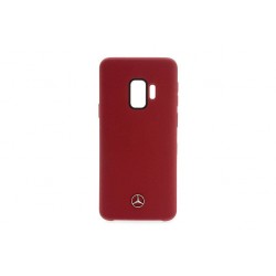 Mercedes Benz Silicone Fiber Case / Cover for Samsung Galaxy S9 Red