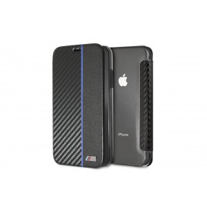 BMW M-Collection Carbon Book Cover  iPhone XR Black / Blue