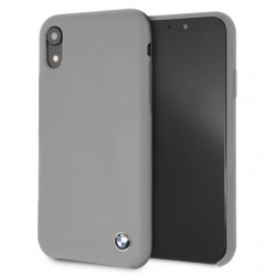 BMW silicone cover / case iPhone XR gray