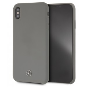 Mercedes Benz silicone cover / case for iPhone Xs Max gray