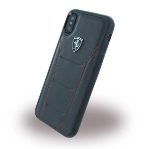 Ferrari HERITAGE 488 Leder Handyhülle für iPhone XR Schwarz