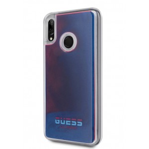 Guess Case Califonia Glow in The Dark for Huawei P Smart 2019 Transparent Red / Blue