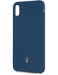Maserati Silicone Hülle Soft Touch iPhone Xs Max Navy
