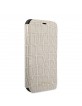 Guess Croco leather case / book case for iPhone XS / X beige