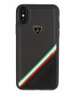 Lamborghini Alcantara leather case iPhone Xs Max black