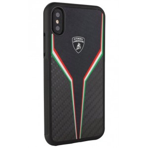 Lamborghini Silicone Case / Hülle D2 Serie für iPhone XS Max Schwarz