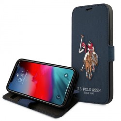 US Polo iPhone 12 / 12 Pro 6,1 Handytasche Navy Embroidery