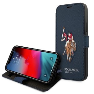 US Polo iPhone 12 Pro Max 6,7 Handytasche Navy Embroidery