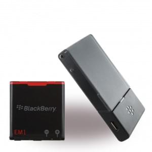 Original Blackberry E-M1 lithium ion battery + charging case Curve 9350 1000mAh
