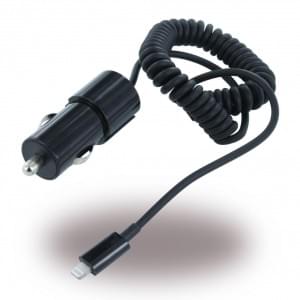 UUnique MFI (Made for iPhone) - UUIP5CC02 - Car charging cable to Lightning - 1000 mAh - Black