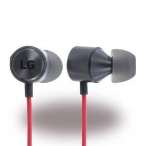 Original LG HSS-F630 / LE630 QuadBeat 3  In-Ear Stereo Headset 3.5mm Anschluss  Rot / Schwarz