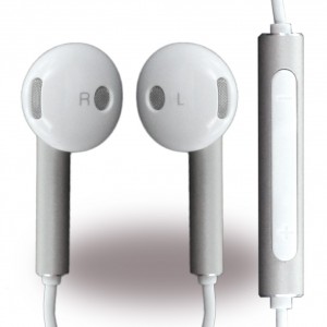 Original Huawei AM116 headphones 3.5mm jack white silver