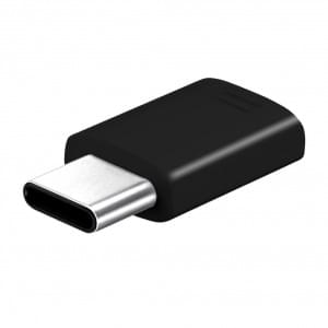 Original Samsung Adapter Micro USB auf USB Typ C Schwarz