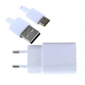 Original Huawei HW-050200E01 charger + data cable USB type C white