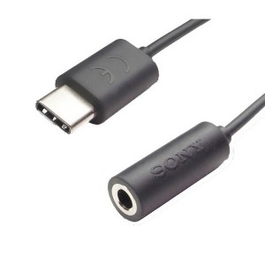 Original Sony EC260 Adapter USB-C auf 3.5mm Klinke Schwarz