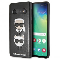 Karl Lagerfeld Choupette Embossed Cover Samsung Galaxy S10e Schwarz