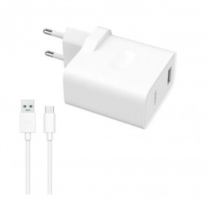 Original OPPO Warp Quick Charger Type C Cable 30W White
