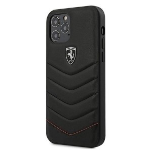 Ferrari iPhone 12 mini 5.4 Off Track Quilted Leather Protective Case Black