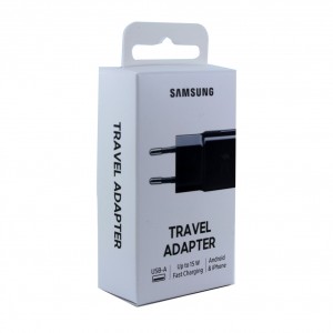 Original Samsung EP-TA20 USB adapter black charger power supply 15W