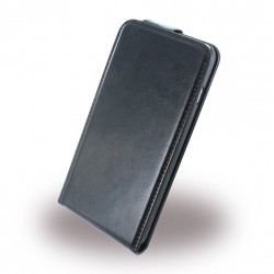 UreParts - Flip Ledertasche / Hülle / Case - Apple iPhone 6 Plus, 6s Plus - Schwarz