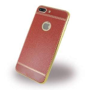 UreParts cover case Apple iPhone 8 Plus / 7 Plus brown / gold