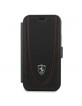 Ferrari iPhone 12 mini leather case Perforated black