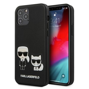 Karl Lagerfeld iPhone 12/12 Pro 6.1 Cover Ikonik / Choupette KLHCP12MPCUSKCBK