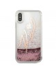 Karl Lagerfeld iPhone X / Xs Case / Cover Glitter Signature rose gold