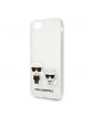 Karl Lagerfeld iPhone SE 2020 / 8 / 7 Hülle / Cover / Case Karl & Choupette Transparent