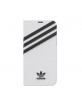 Adidas iPhone 12 / 12 Pro 6.1 OR Booklet Case PU white black