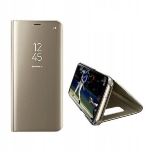 Clear View Handytasche Samsung S21+ Plus Gold