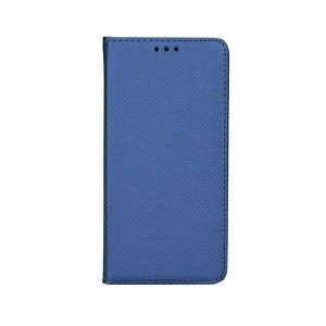 Smart Magnet Samsung A72 Cell Phone Case Blue + Business Card Holder