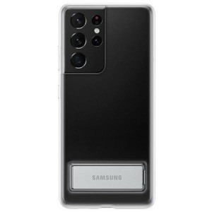 Original Samsung EF-JG998CT S21 Ultra G998 Transparent Clear Standing Cover