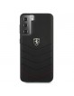Ferrari Samsung S21 + Plus Off Track Protective Leather Case / Cover Black