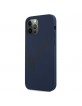 Guess iPhone 12 Pro Max Case / Cover Silicone Script Vintage blue