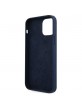 Guess iPhone 12 / 12 Pro Case Cover Silicone Script Vintage Blue