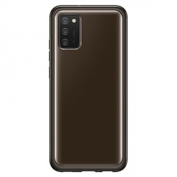 Original Samsung EF-QA026TB A02s Clear Cover schwarz
