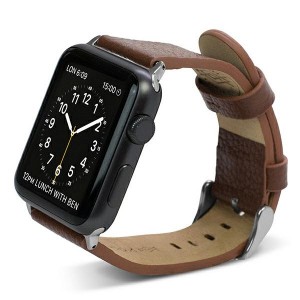 X-Doria Lux genuine leather strap Apple Watch 38mm brown