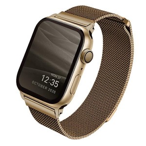 UNIQ Watch Armband Dante Apple 4 / 5 / 6 / SE 44mm Edelstahl carmel gold