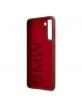 BMW Samsung S21 + Plus Silicone Signature Logo Case / Cover Red