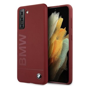 BMW Samsung S21 Silikon Signature Logo Hülle / Cover / Case Rot